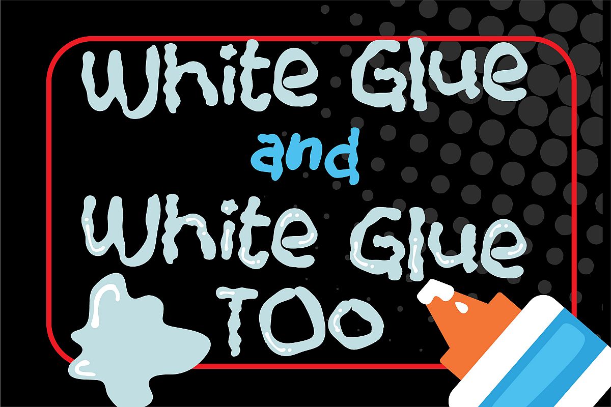 ZP White Glue Font Duo example image 1