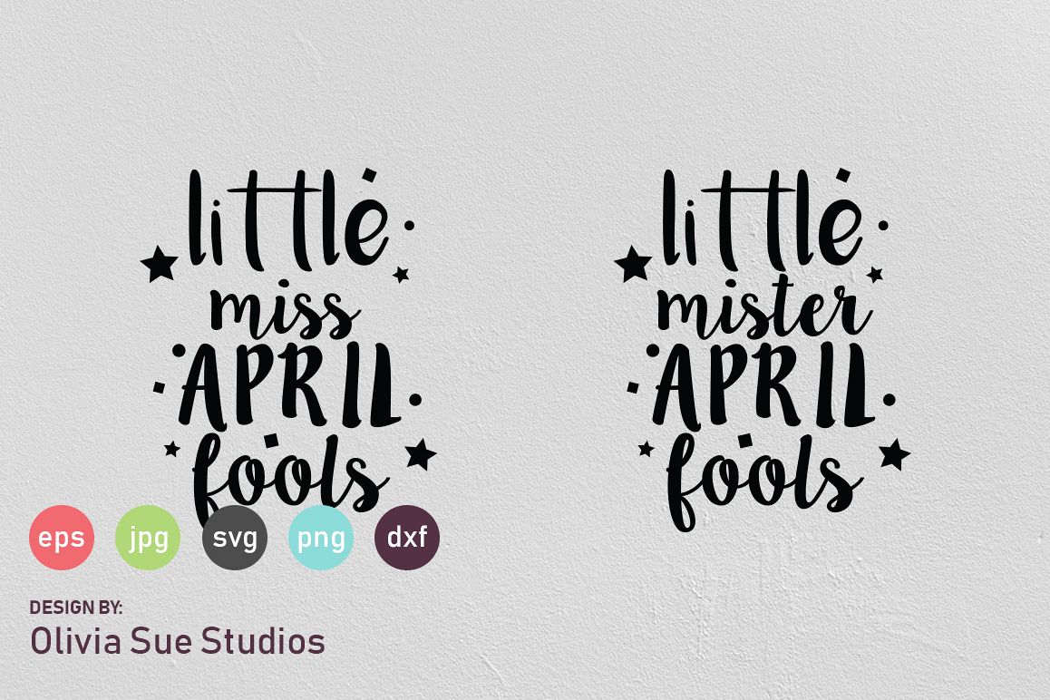 Little April Fools SVG Cut File example image 1