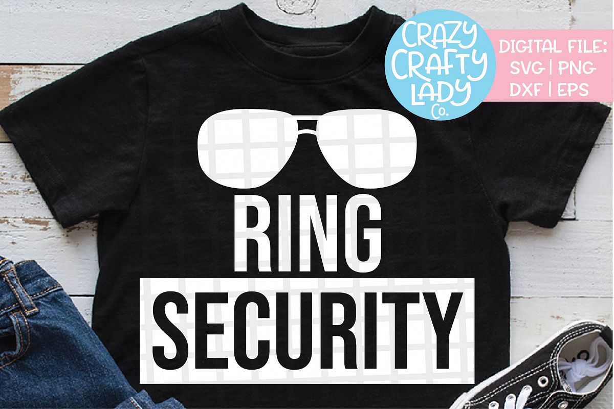 Ring Security SVG DXF EPS PNG Cut File example image 1