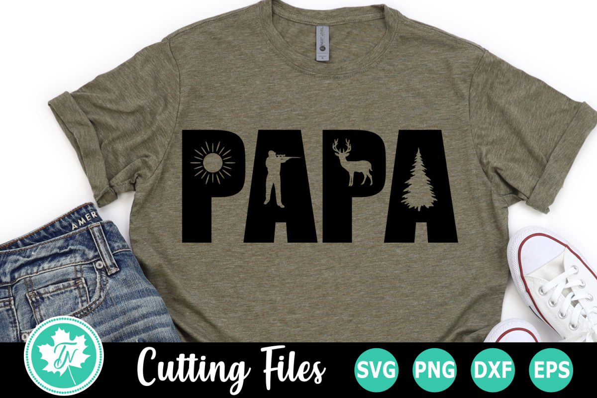 Download Papa Hunting - A Fathers Day SVG Cut File (268477) | Cut ...