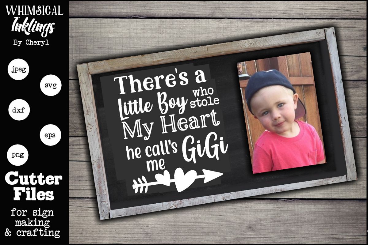 Theres a Little Boy-Gigi-SVG example image 1