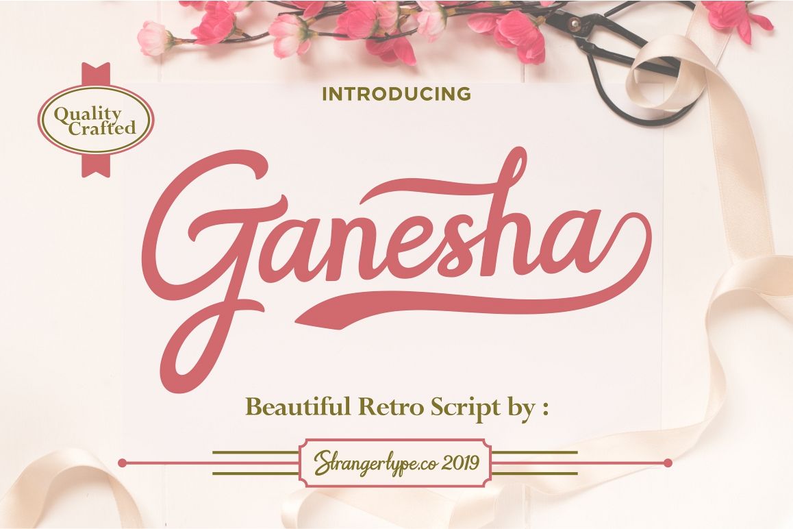 Ganesha - Wedding Font example image 1