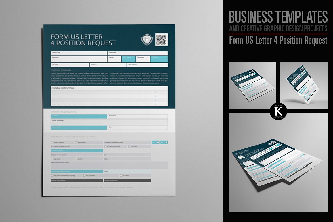 Form US Letter 4 Position Request example image 1