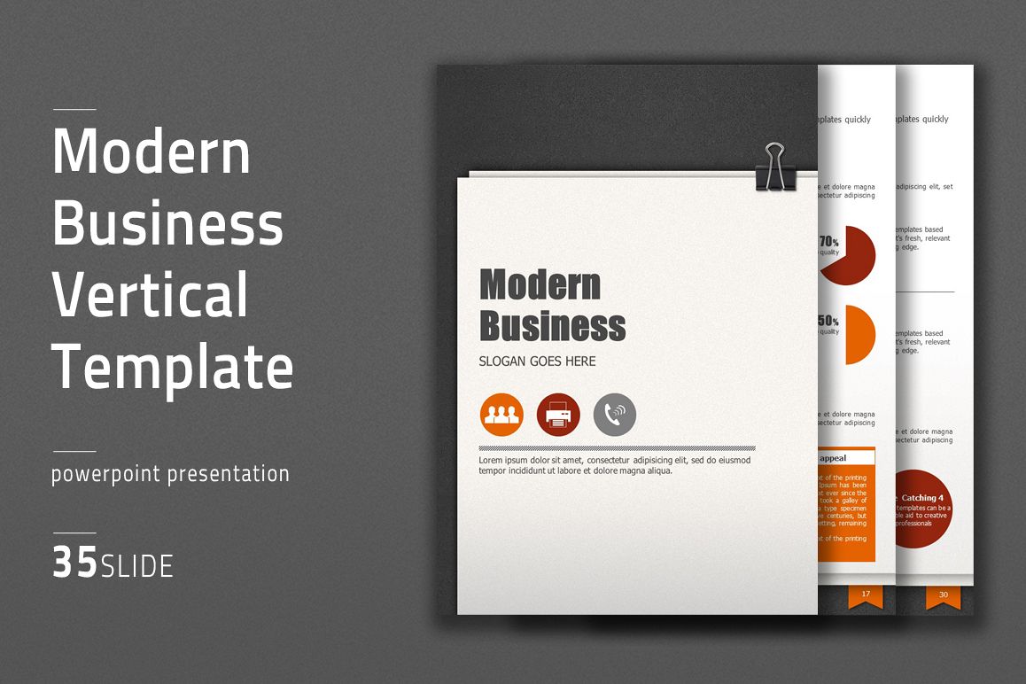 Modern Business Template Vertical example image 1