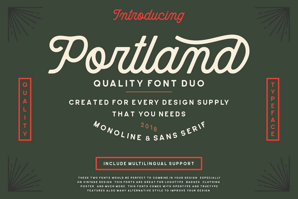 Portland Font Duo example image 1