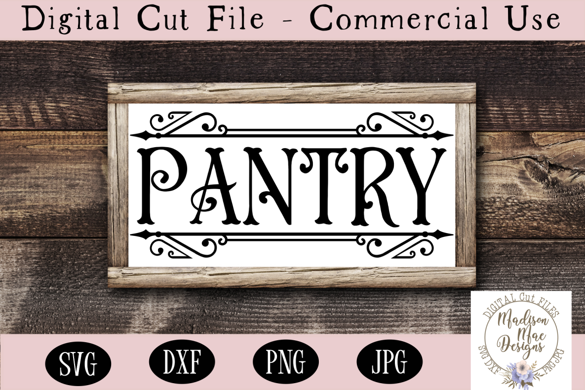 Download Pantry SVG, Kitchen Sign SVG