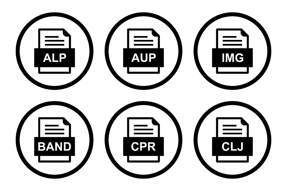 Set Of File Formats Icons example image 1