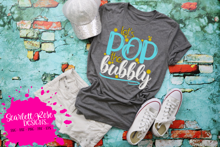 Let's Pop the Bubbly - New Year's SVG example image 1