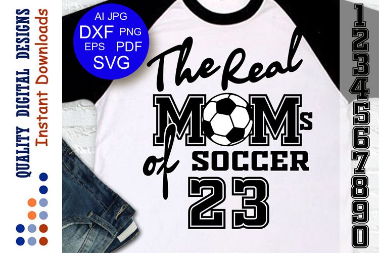 Soccer svg The Real Moms of Soccer example image 1