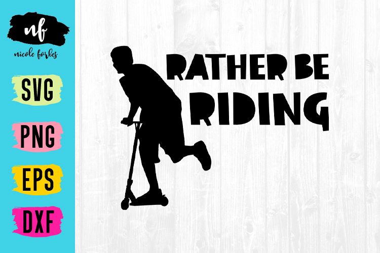 Rather Be Riding SVG example image 1