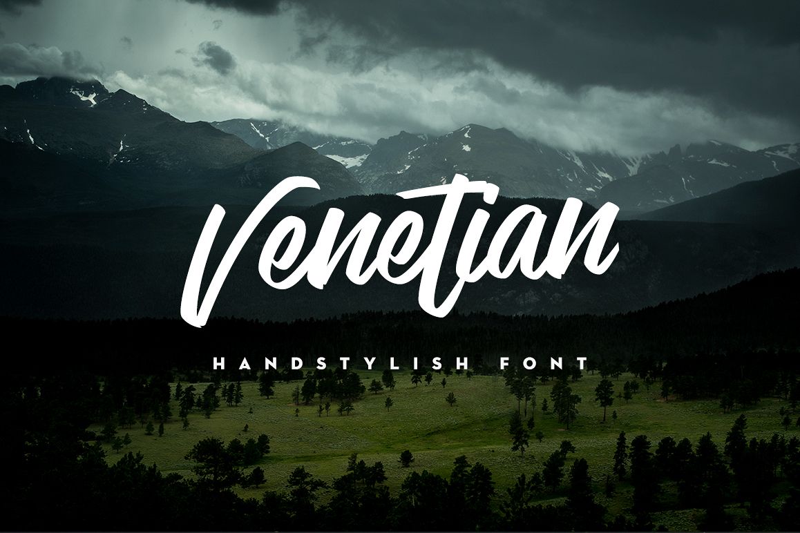 Venetian Handstylish Font example image 1