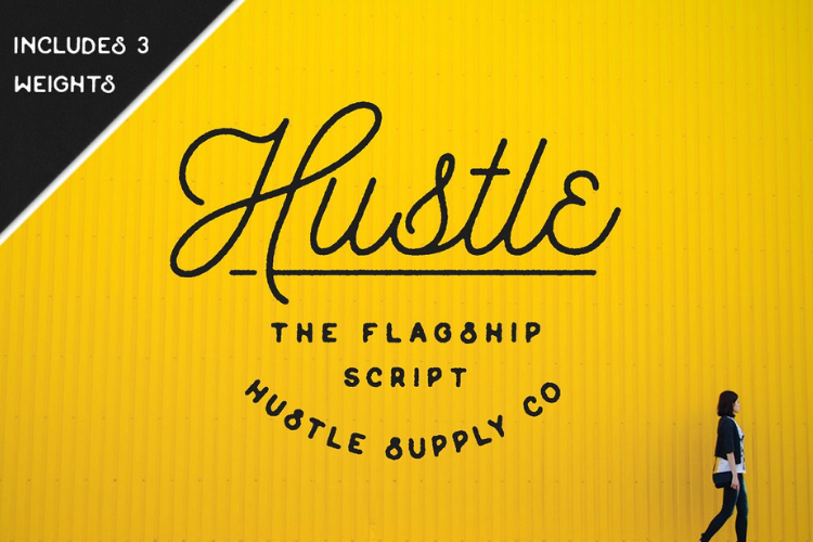 Hustle Script - Monoline example image 1