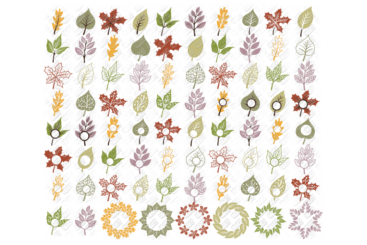 Leaf SVG Fall Leaves Autumn in SVG, DXF, PNG, EPS, JPEG example image 1