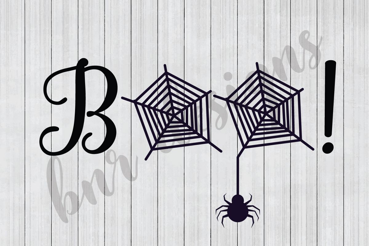 Halloween SVG, Boo SVG, Spider SVG, SVG Files, DXF File