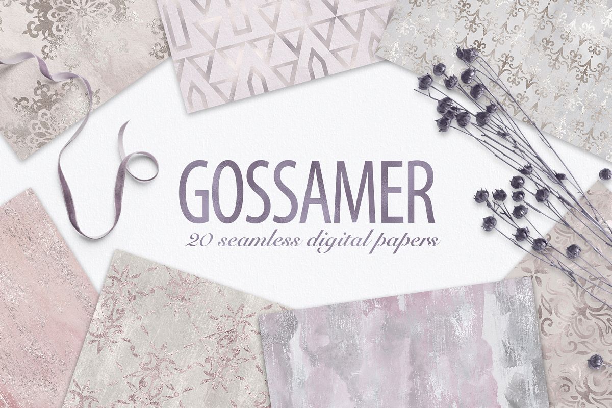 20 Seamless Shabby Chic Digital Papers example image 1