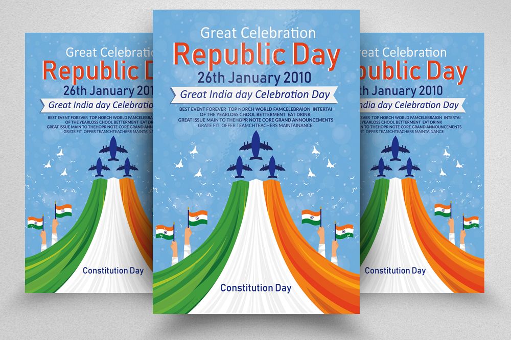 Indian Republic day FLyerTemplate example image 1