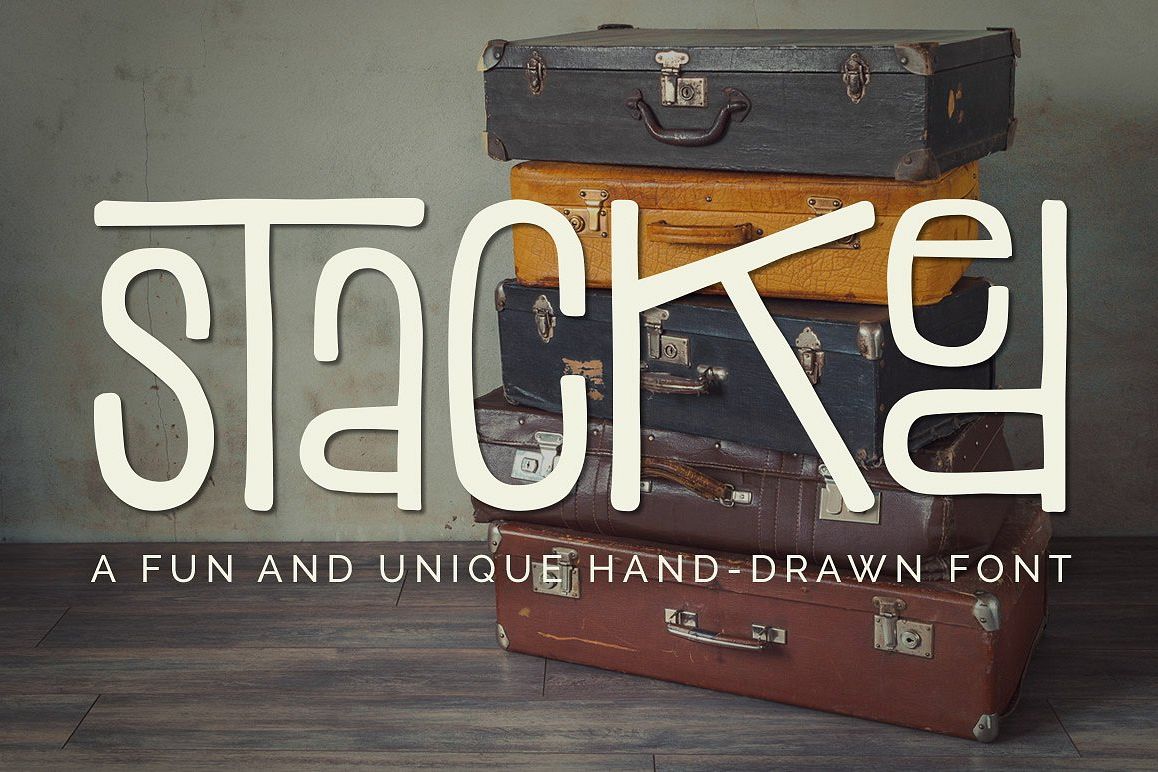 Stacked Font example image 1