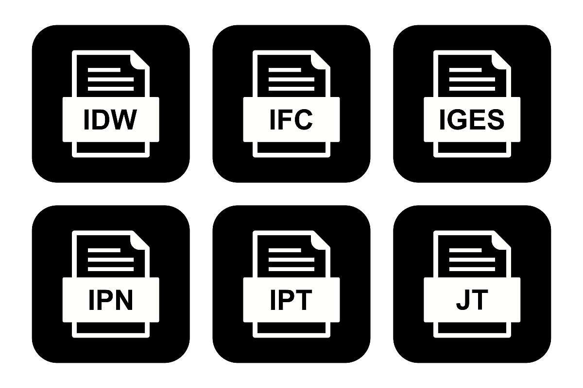 Set Of File Formats Icons example image 1