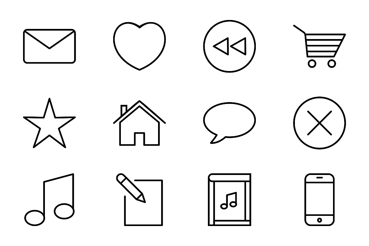 Set Of Multimedia Icons example image 1