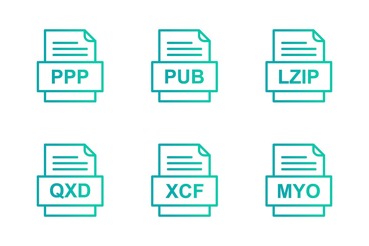 Set Of File Formats Icons example image 1