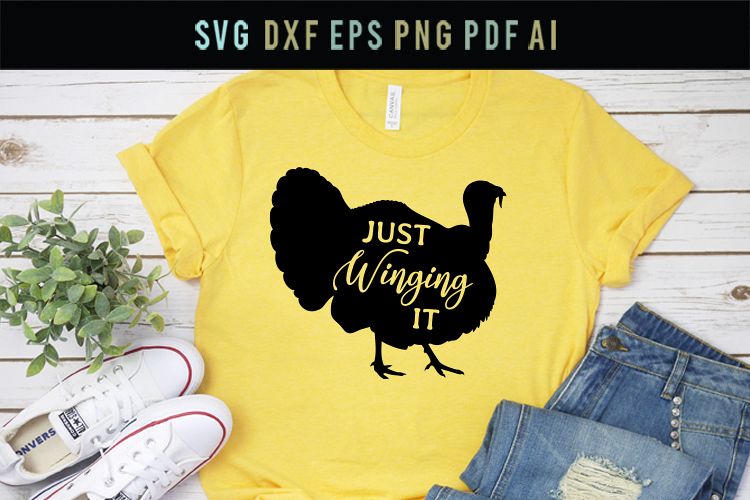 Download Just winging it, Funny mom Svg, Funny turkey Svg, motherhood