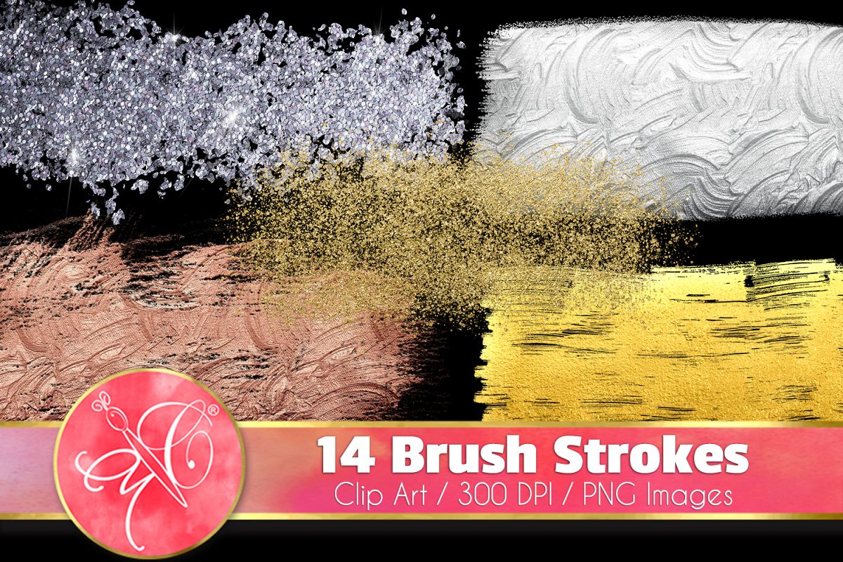 Brush Strokes ClipArt - 14 PNG images example image 1