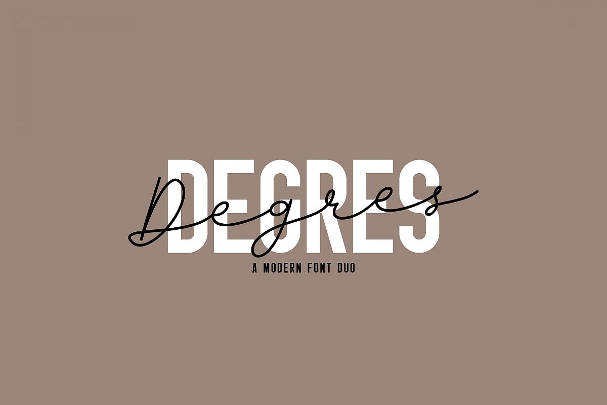 Degres Font Duo example image 1