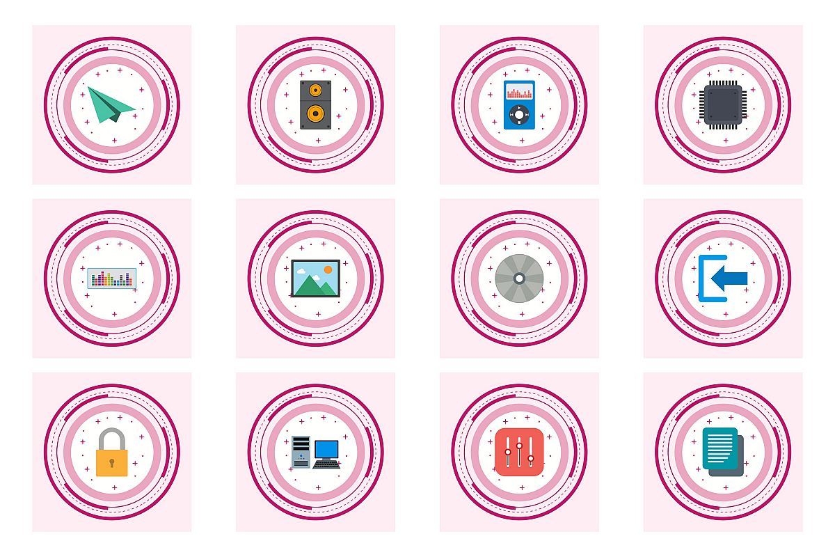 Set Of Multimedia Icons example image 1