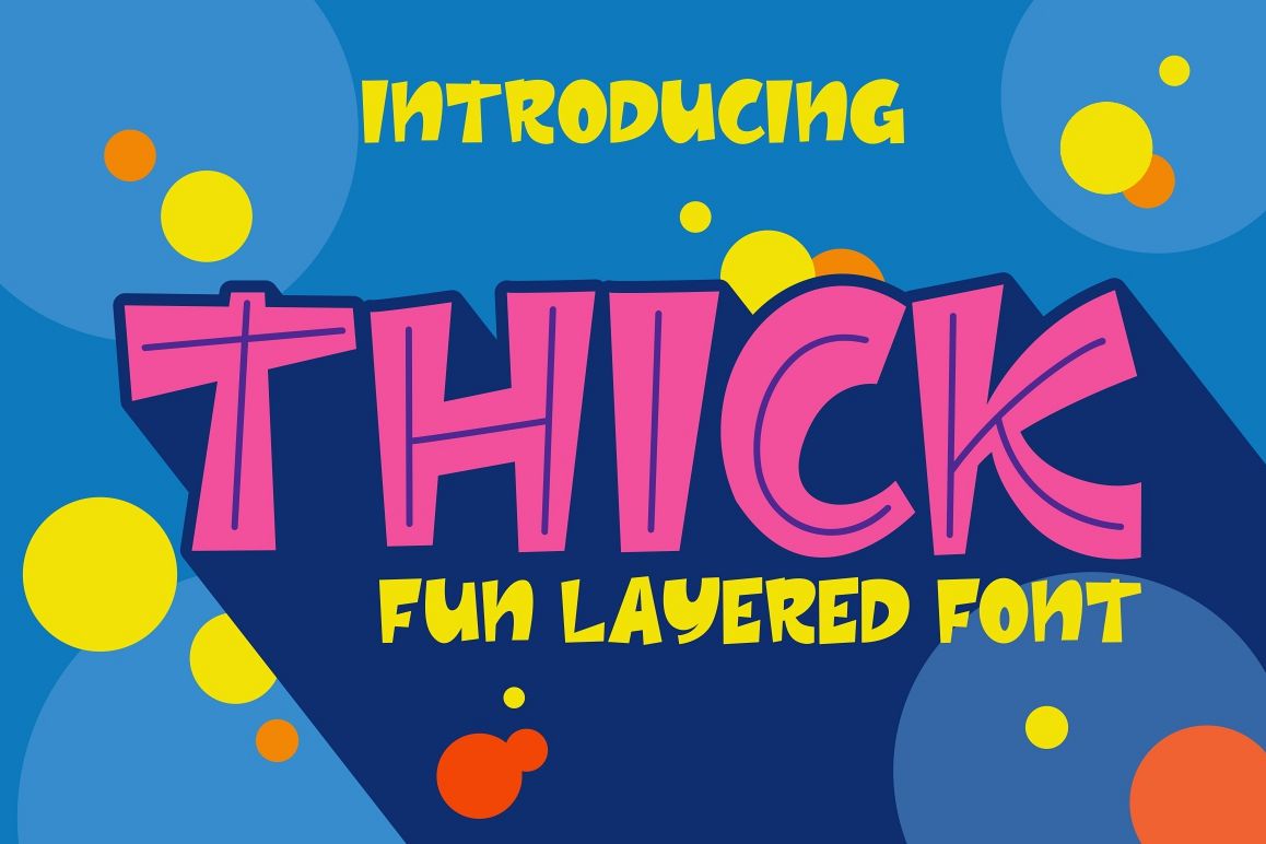 Thick - Layered Font example image 1