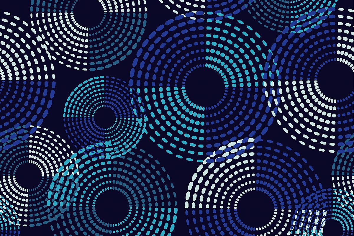 Polka dot seamless pattern. Vector illustration. Textile rapport. example image 1
