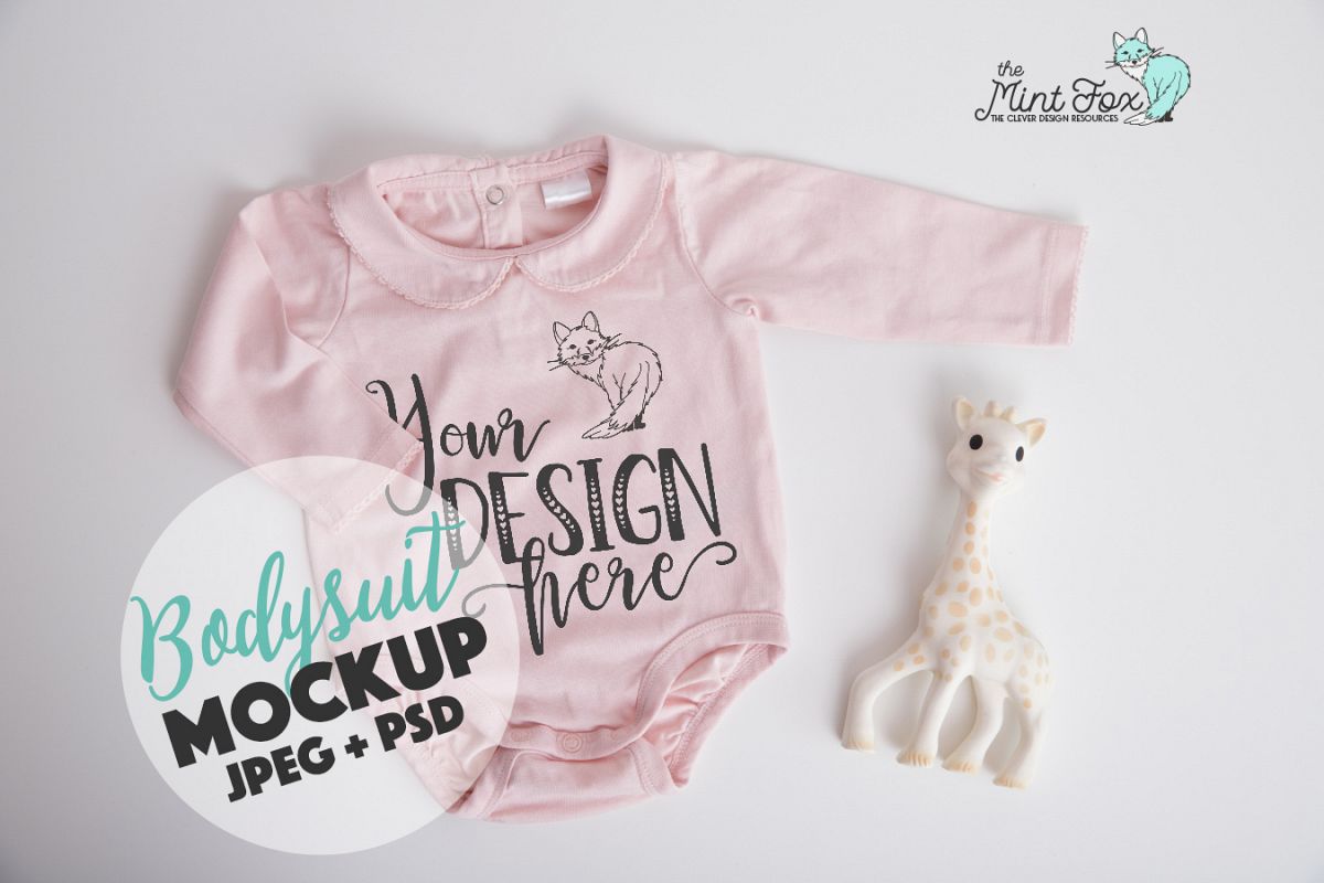 Download Baby Shirt Mockup | Kids New Born Bodysuit Mock Up