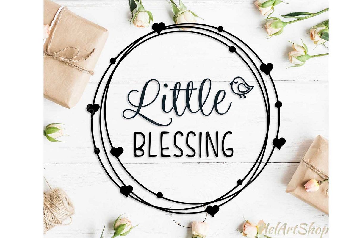 Little Blessing svg, Baby svg, Little Girl svg example image 1