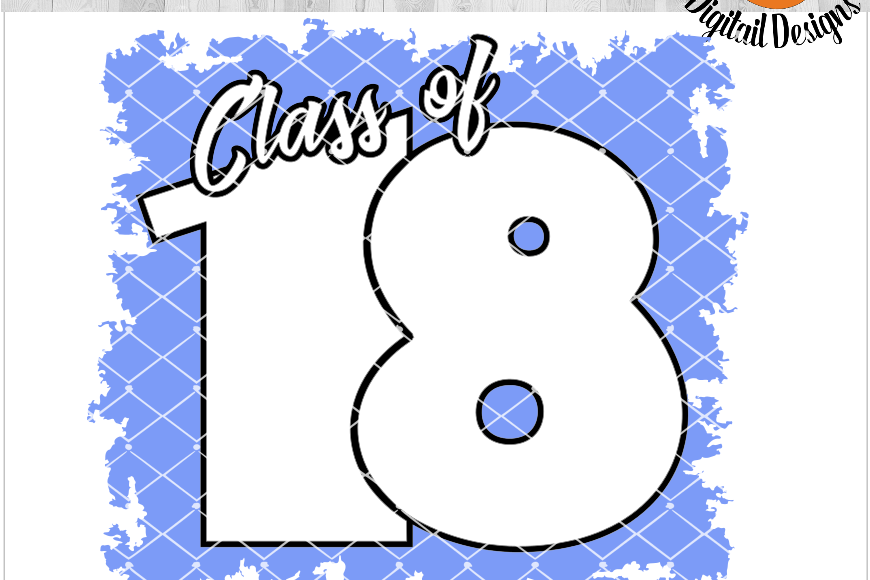 Class of 2018 SVG - png - eps - dxf - ai - fcm - Graduation SVG - Silhouette - Cricut - Scan N Cut - Grad SVG example image 1