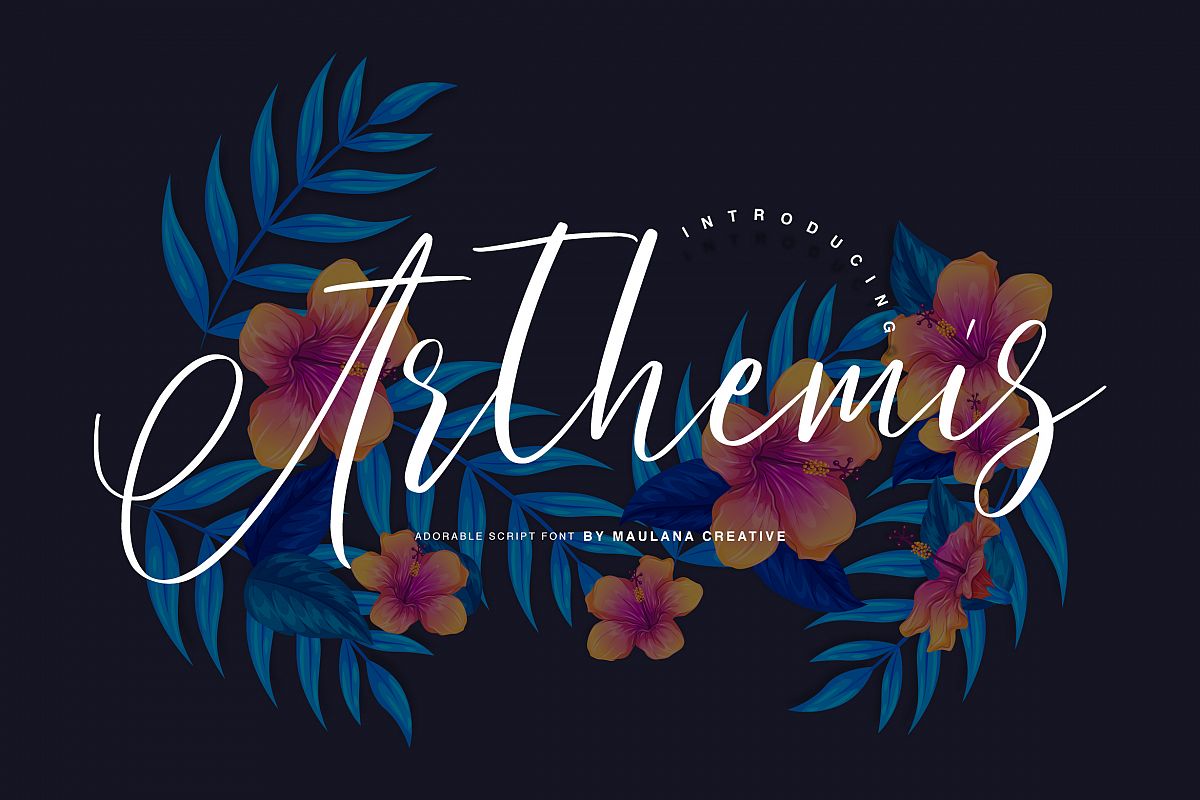 Arthemis Script - Logo Font example image 1