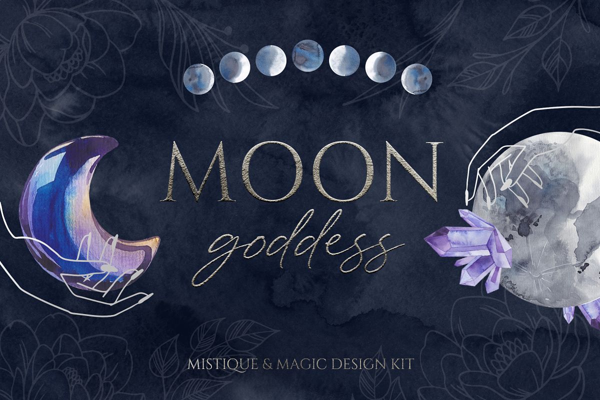MOON GODDESS magic design kit example image 1