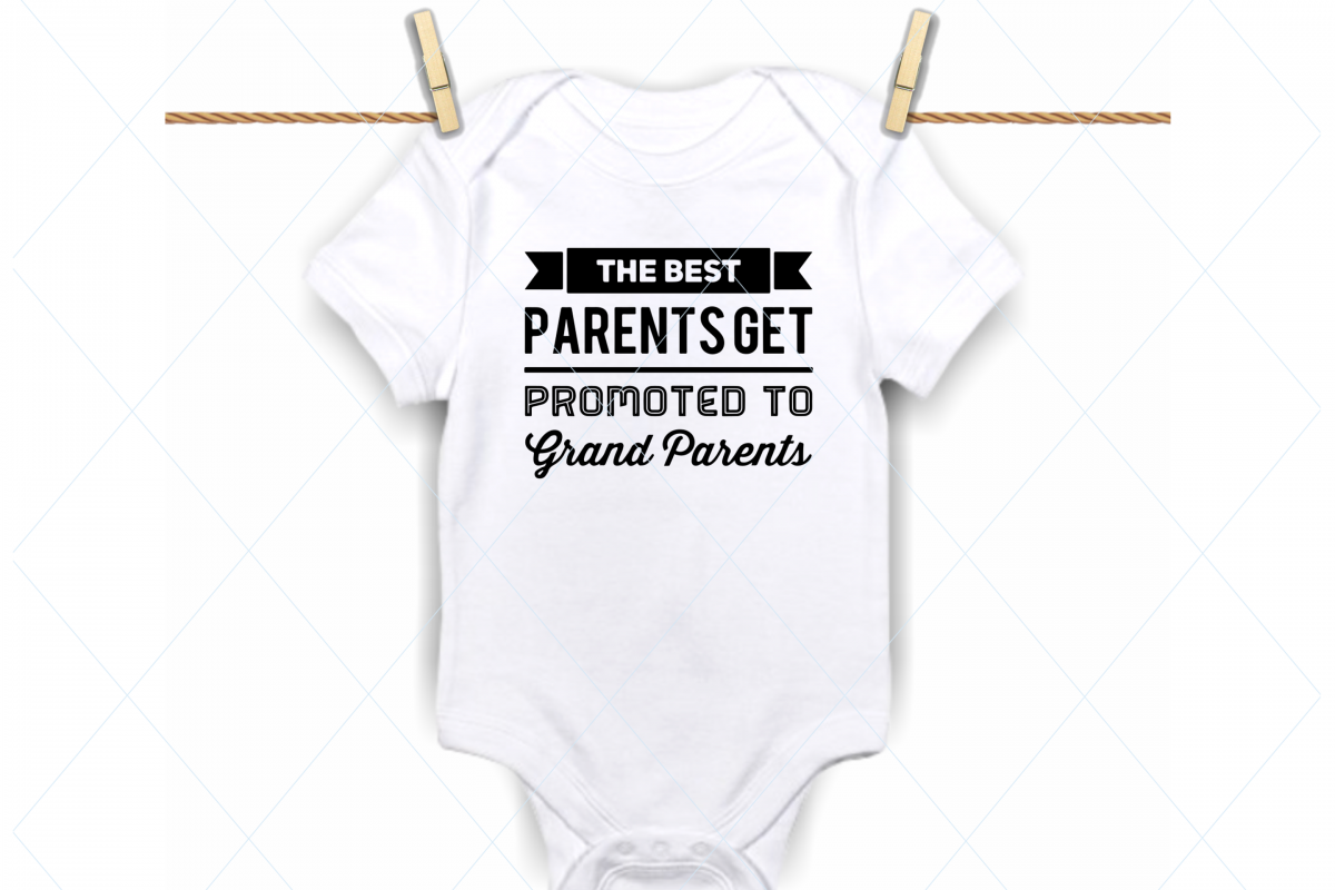 Best parents promoted to grandparents svg, onesie svg example image 1