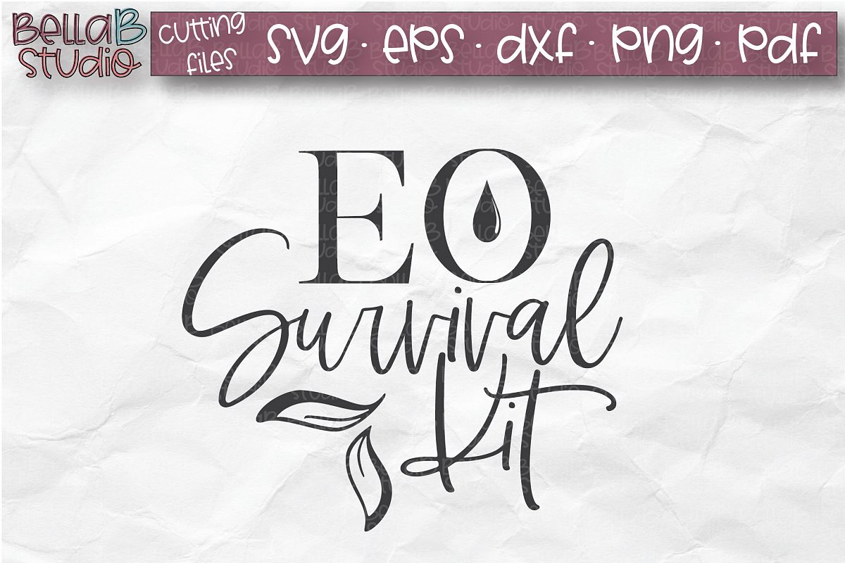 Essential Oils SVG, EO Survival Kit, EO Bag SVG example image 1