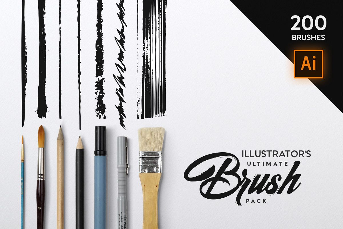 Illustrator's Ultimate Brush Pack example image 1