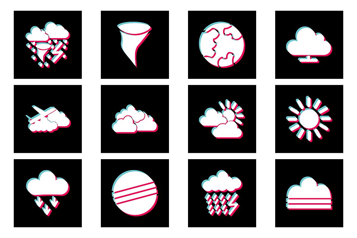 Set Of Weather And Season Icons example image 1