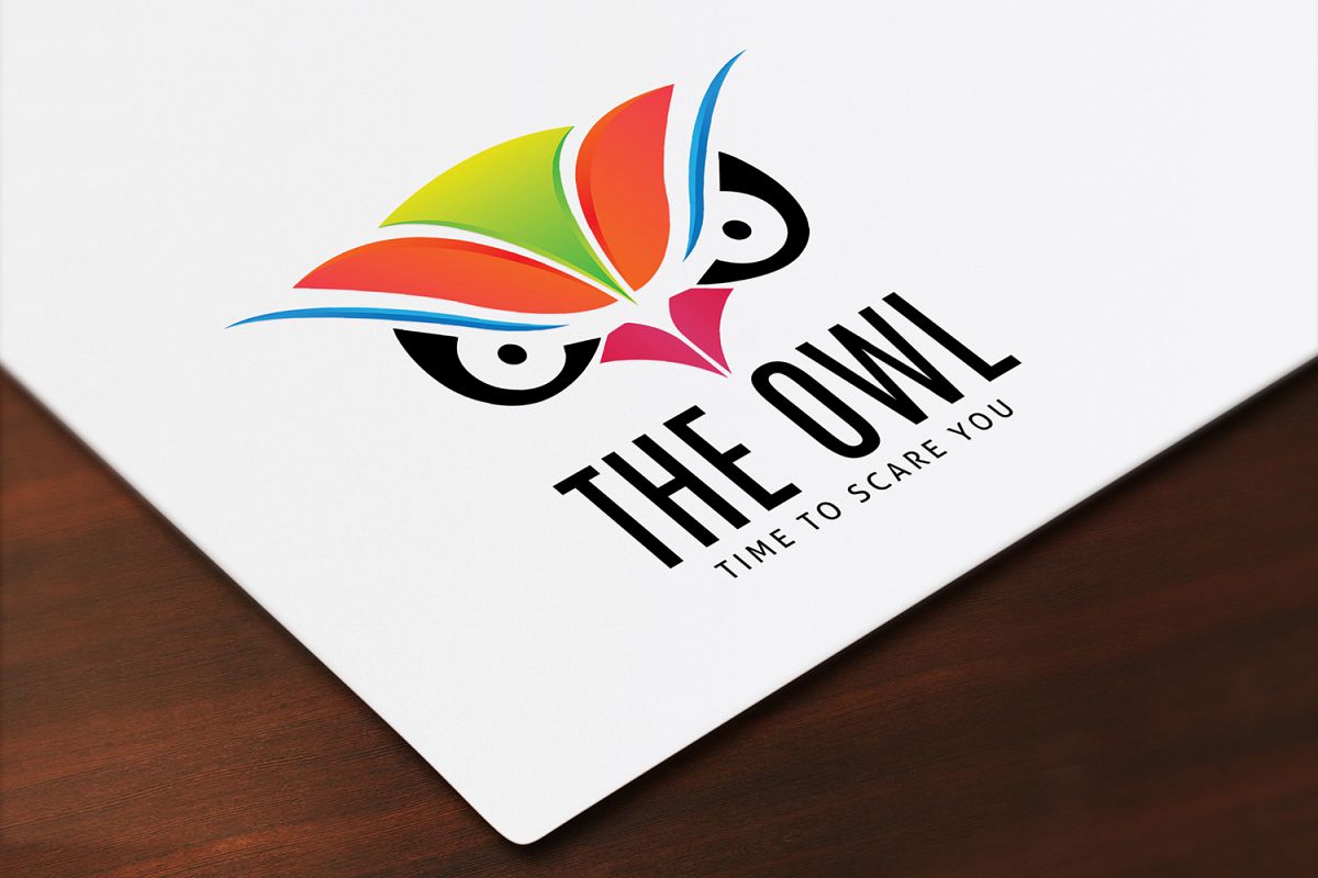 Owl Face Logo Template example image 1