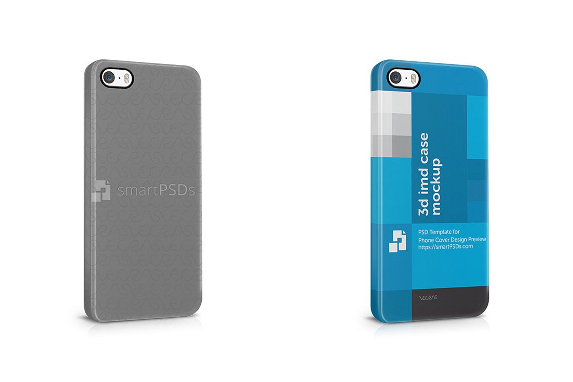 Apple iPhone 5-5s 3d IMD Mobile Case Design Mockup 2013 example image 1