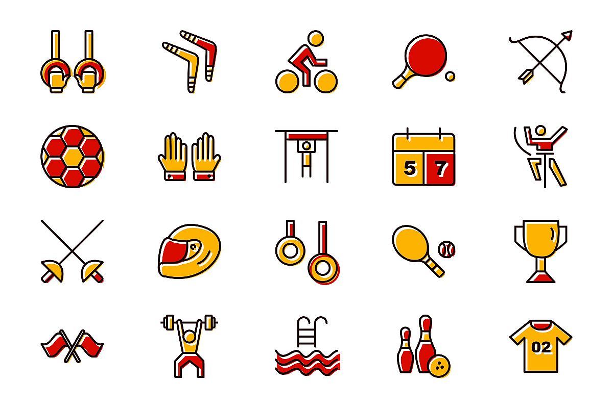 Set Of Sports And Game Icons example image 1