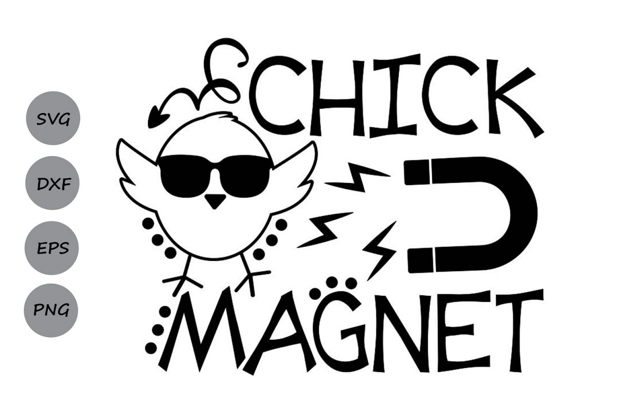 Chick Magnet Svg, Easter Svg, Easter Chicks Svg, Boys Easter example image 1