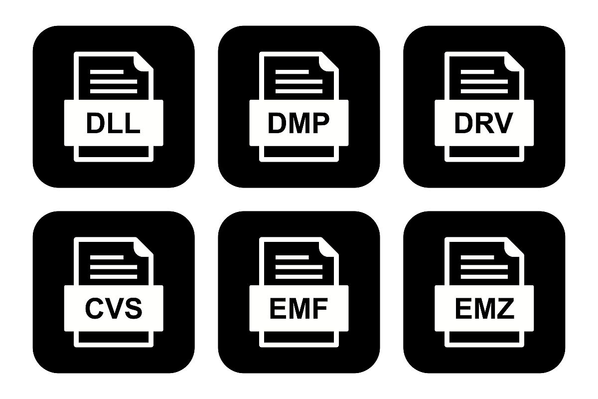 Set Of File Formats Icons example image 1