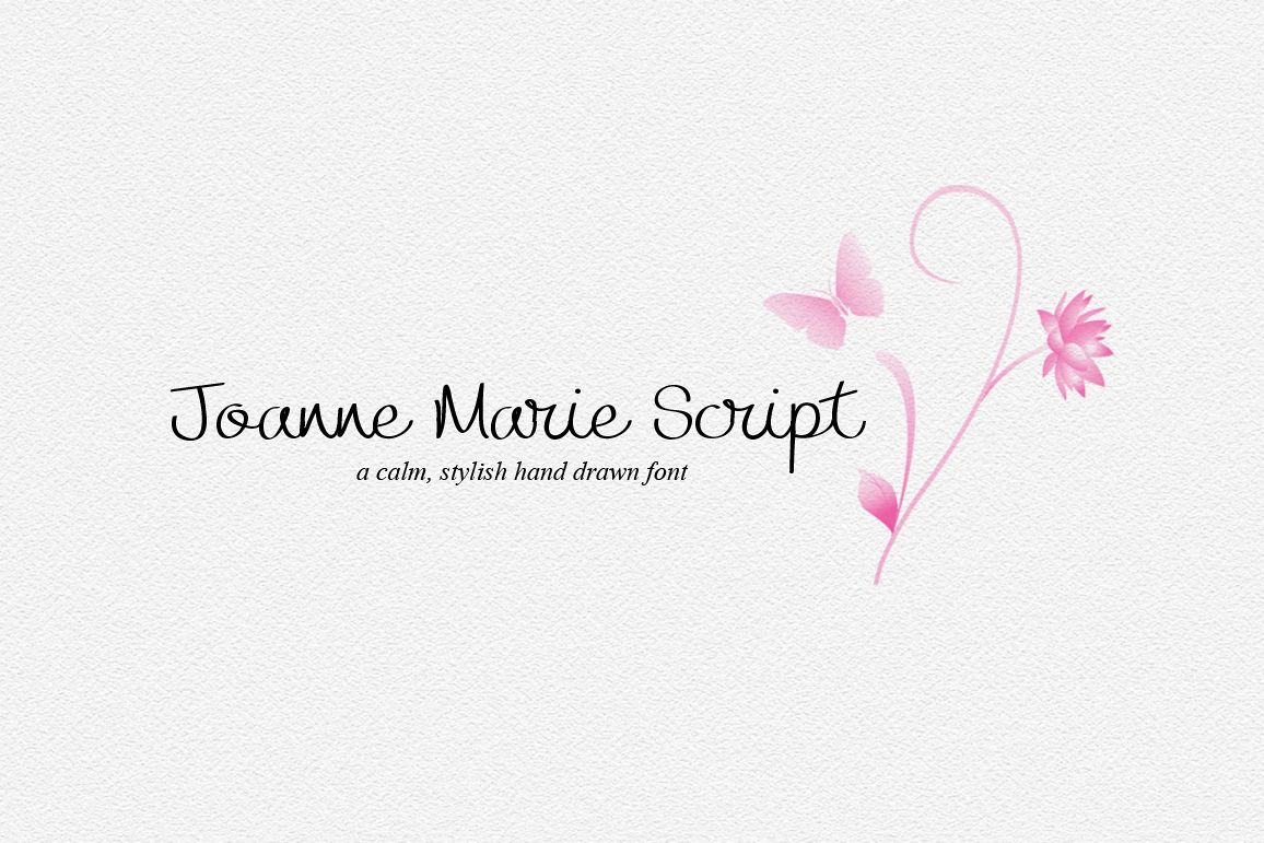 Joanne Marie Script Font example image 1