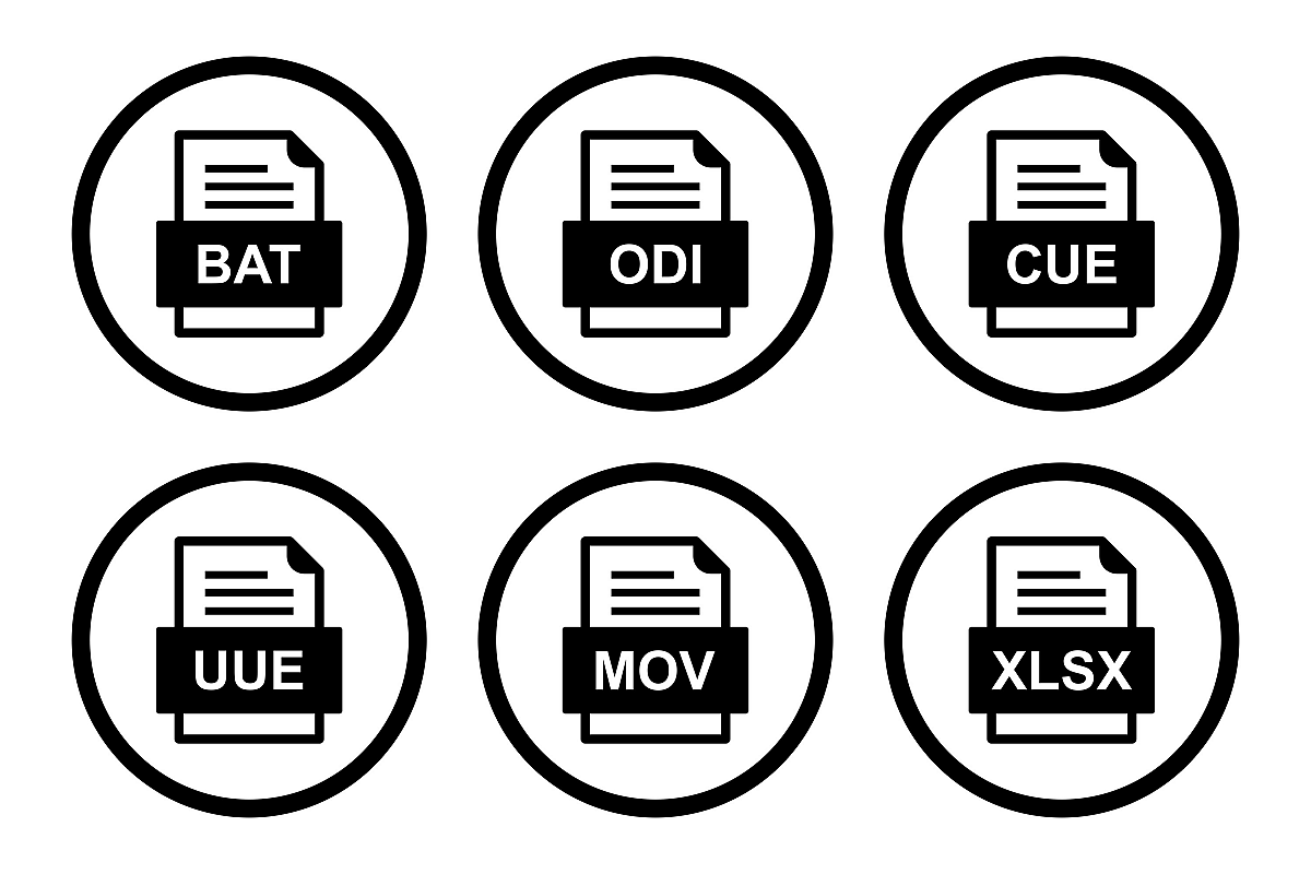 Set Of File Formats Icons example image 1