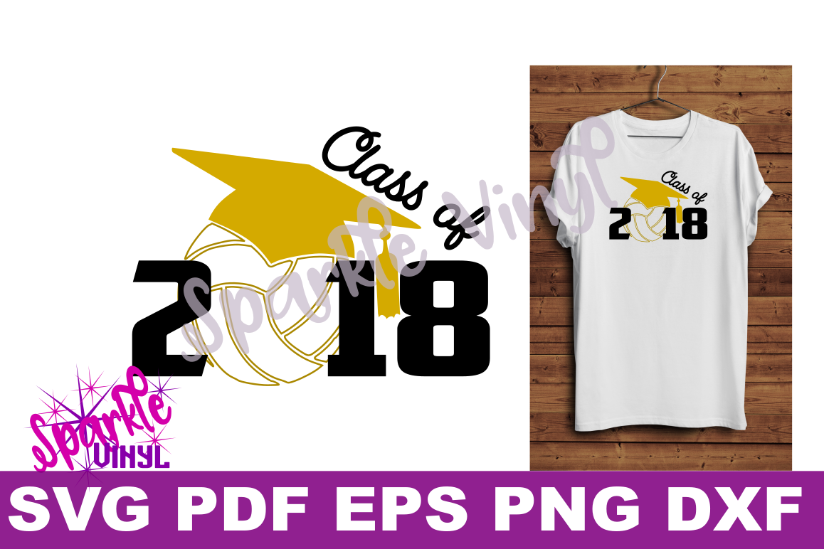 Volleyball Senior gift svg Class of 2018 Printable Shirt Svg files dxf eps gift for Volleyball gift, Volleyball Senior Poster Volleyball mom example image 1