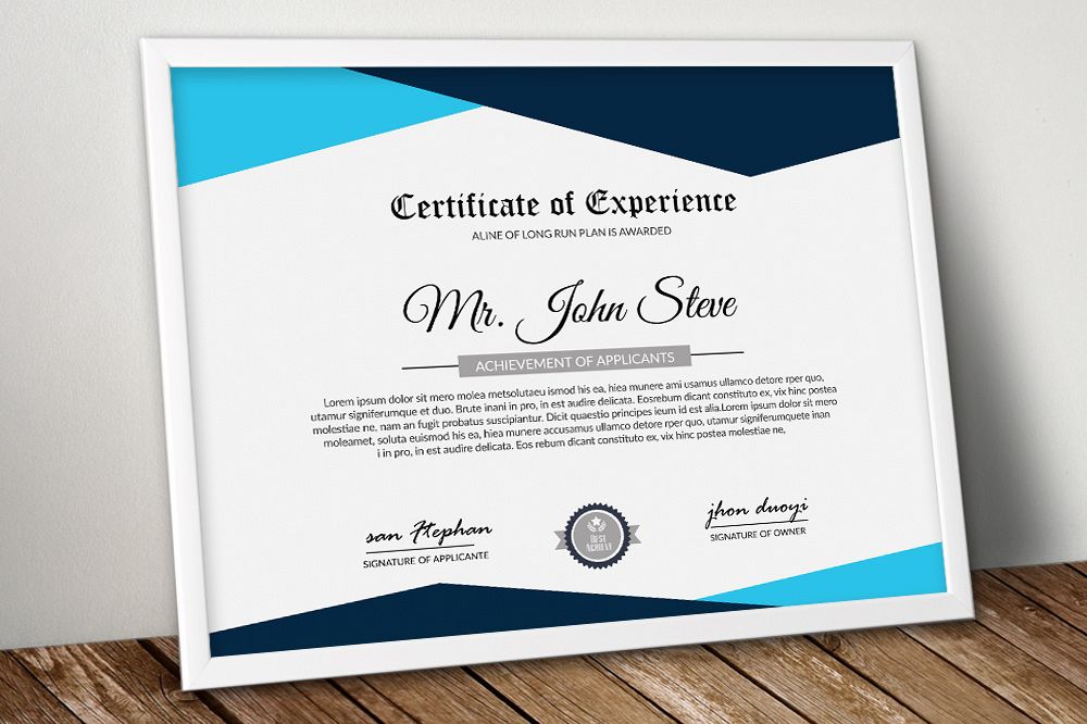 creative certificate design inspiration