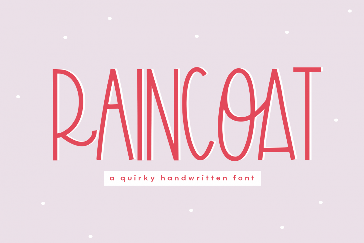 Raincoat - A Fun Handwritten Font example image 1