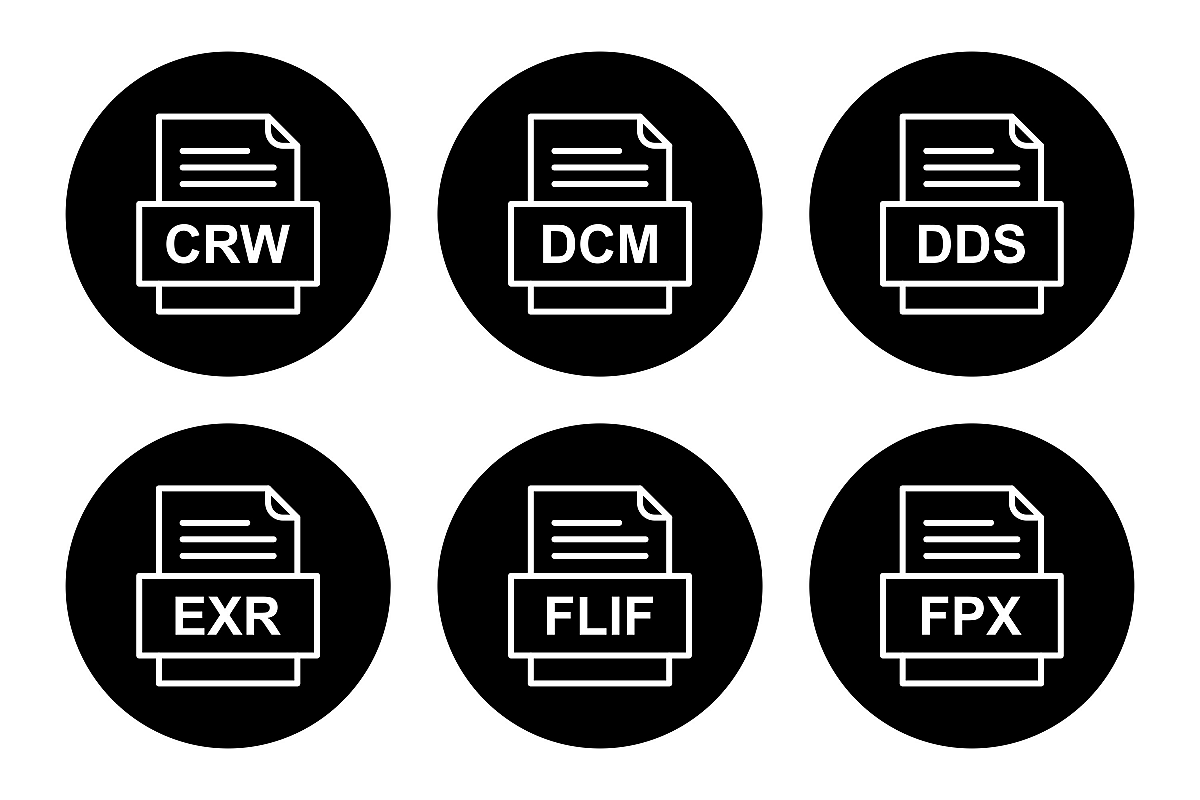 Set Of File Formats Icons example image 1